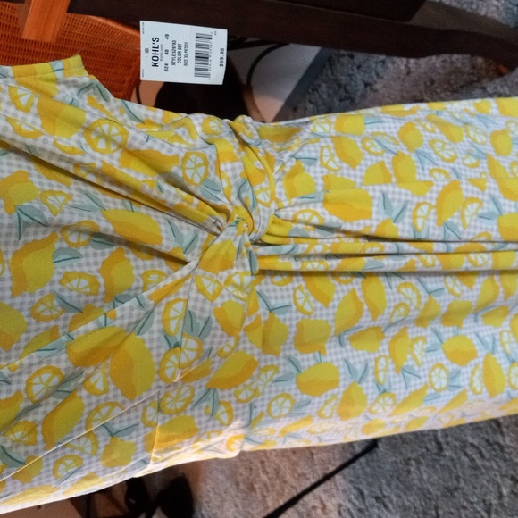 NWT Lands End Lemon Spring/Summer Dress - Picture 3 of 8